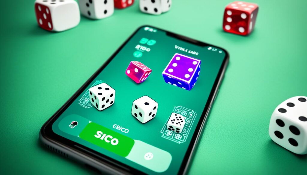 Aplikasi taruhan dadu Sicbo untuk mobile